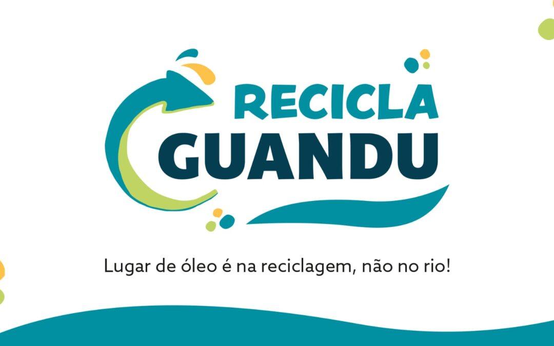 Comitê Guandu lança campanha com foco no óleo de cozinha, a “Recicla Guandu”